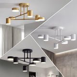 Modern Brass Globe LED Sputnik Ceiling Light 6-Light Lasson Living