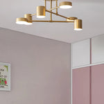 Modern Brass Globe LED Sputnik Ceiling Light 6-Light Lasson Living
