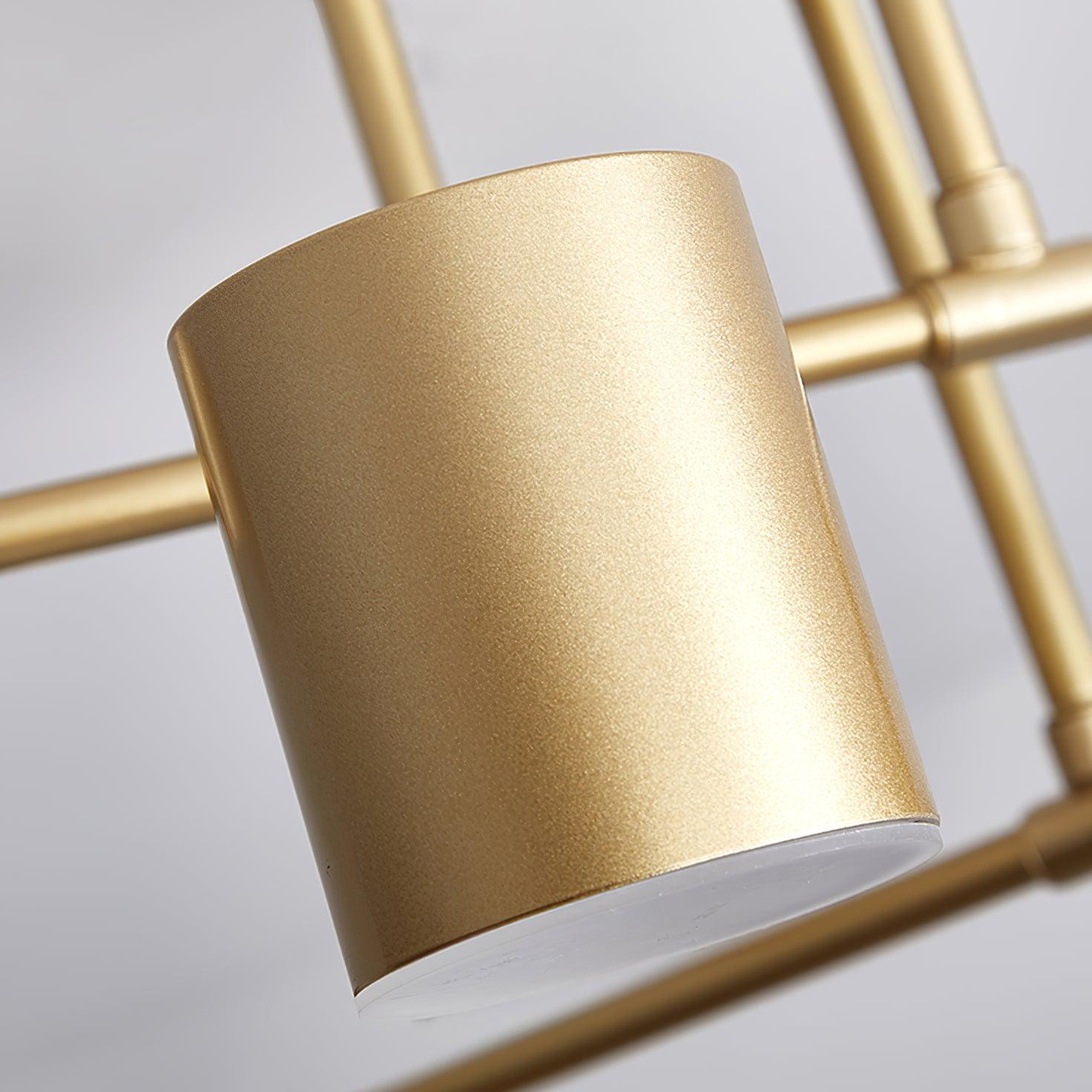 Modern Brass Globe LED Sputnik Ceiling Light 6-Light Lasson Living