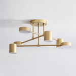 Modern Brass Globe LED Sputnik Ceiling Light 6-Light Lasson Living