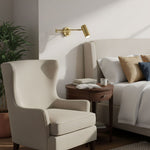 Modern Adjustable Swing Arm LED Wall Sconce 1-Light Lasson Living