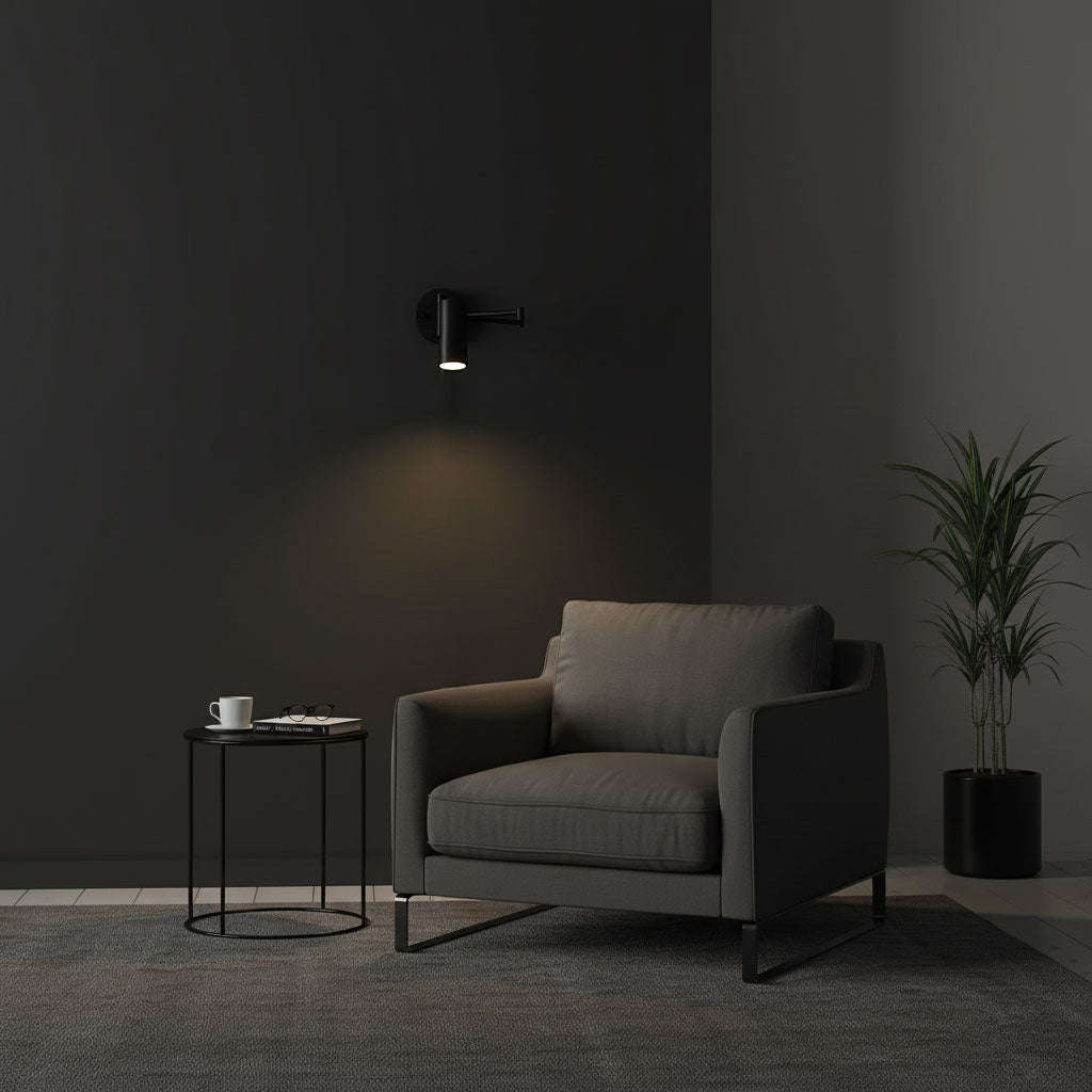 Modern Adjustable Swing Arm LED Wall Sconce 1-Light Lasson Living
