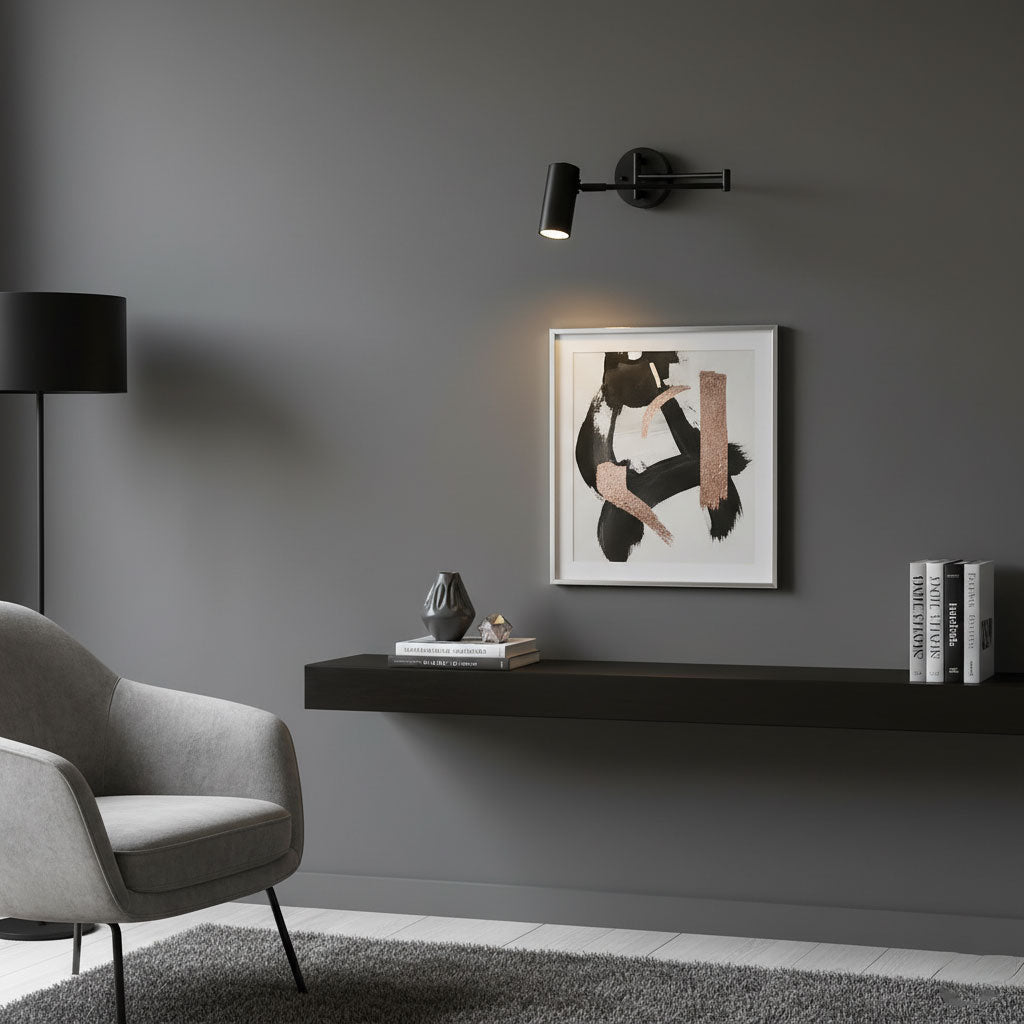 Modern Adjustable Swing Arm LED Wall Sconce 1-Light Lasson Living