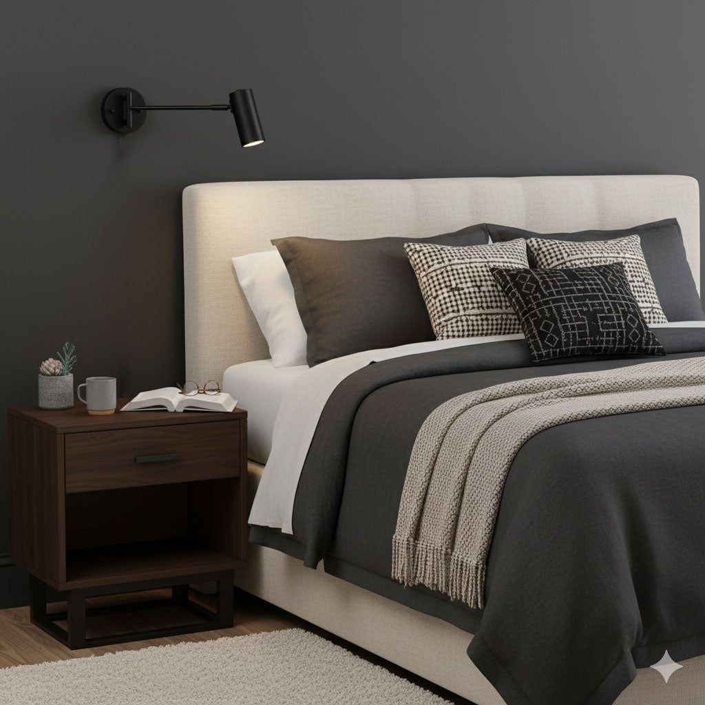 Modern Adjustable Swing Arm LED Wall Sconce 1-Light Lasson Living