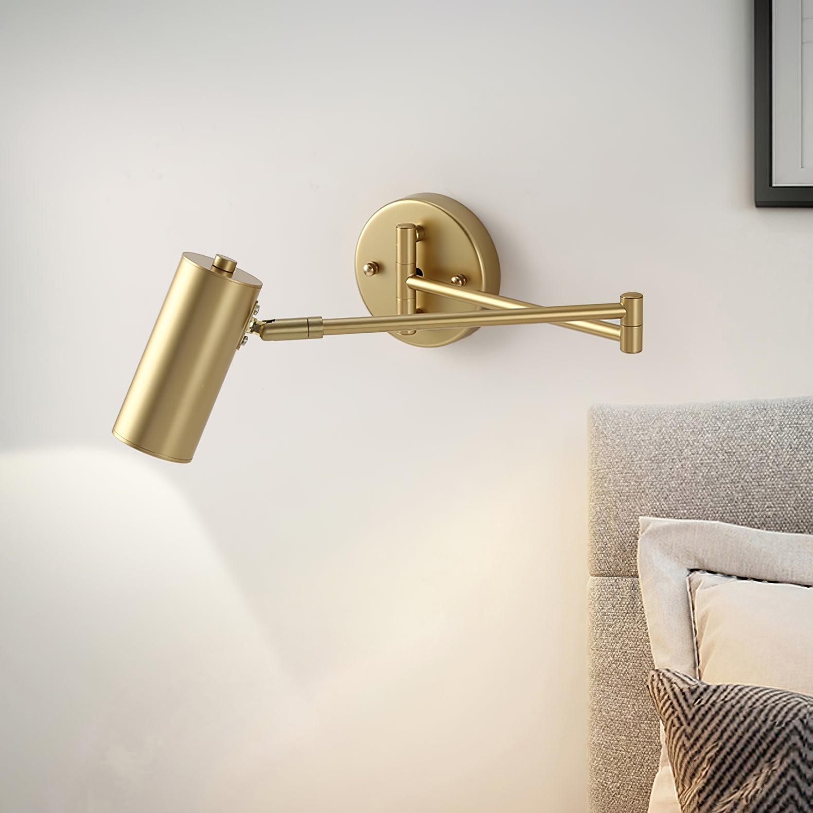 Modern Adjustable Swing Arm LED Wall Sconce 1-Light Lasson Living