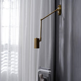 Modern Adjustable Swing Arm LED Wall Sconce 1-Light Lasson Living