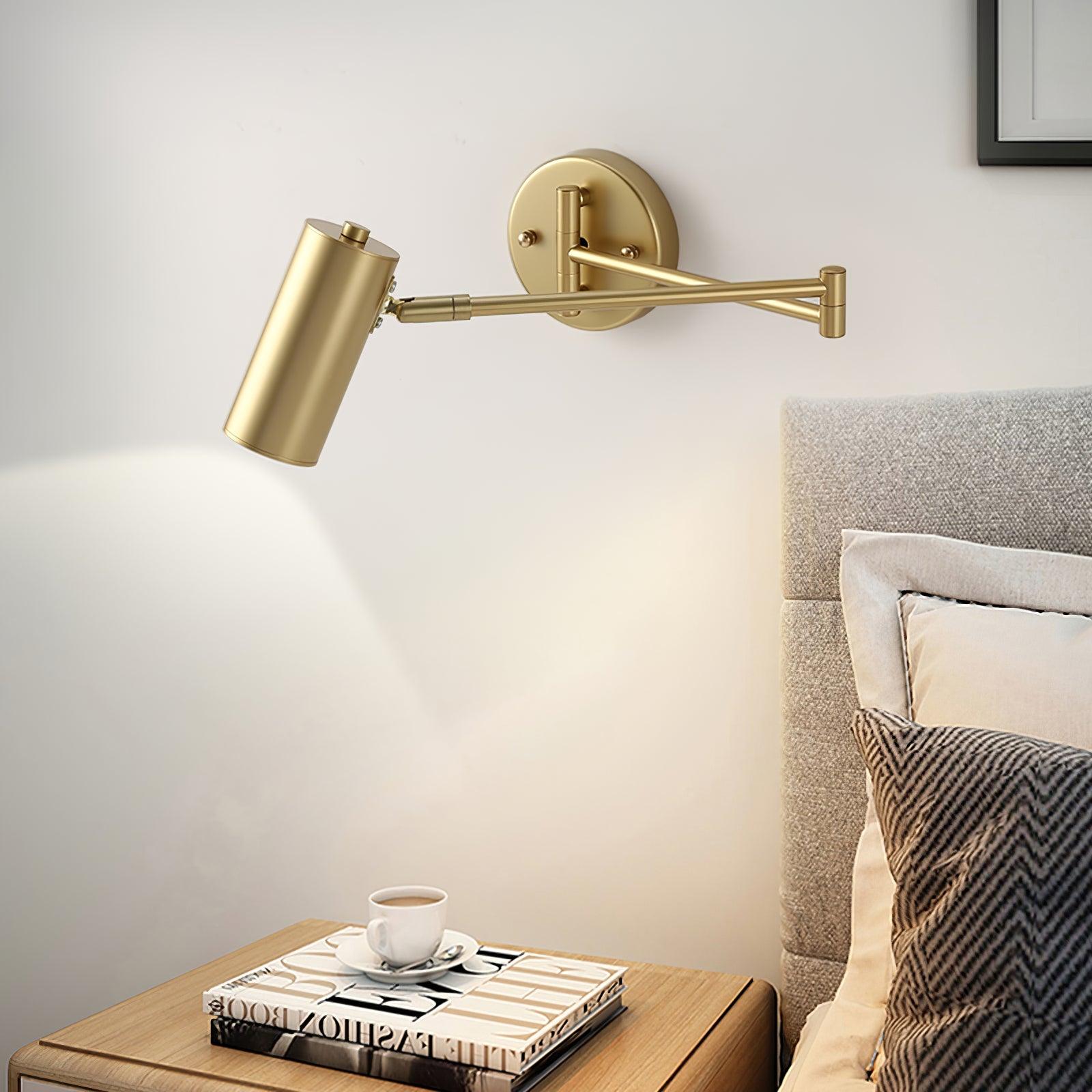 Modern Adjustable Swing Arm LED Wall Sconce 1-Light Lasson Living