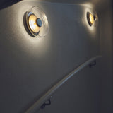 Minimalist Brass & Glass Round Wall Sconce LED 1-Light Lasson Living