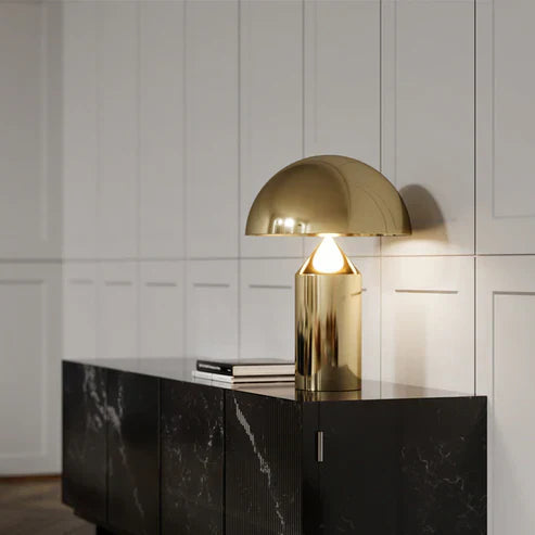 Nordic Brass Dome LED Table Lamp 3-Light Lasson Living