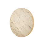 Minimalist Travertine Round Wall Sconce LED 1-light Lasson Living
