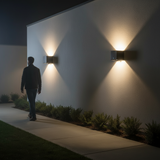 Modern Cube Outdoor Wall Light LED 1-Light Lasson Living