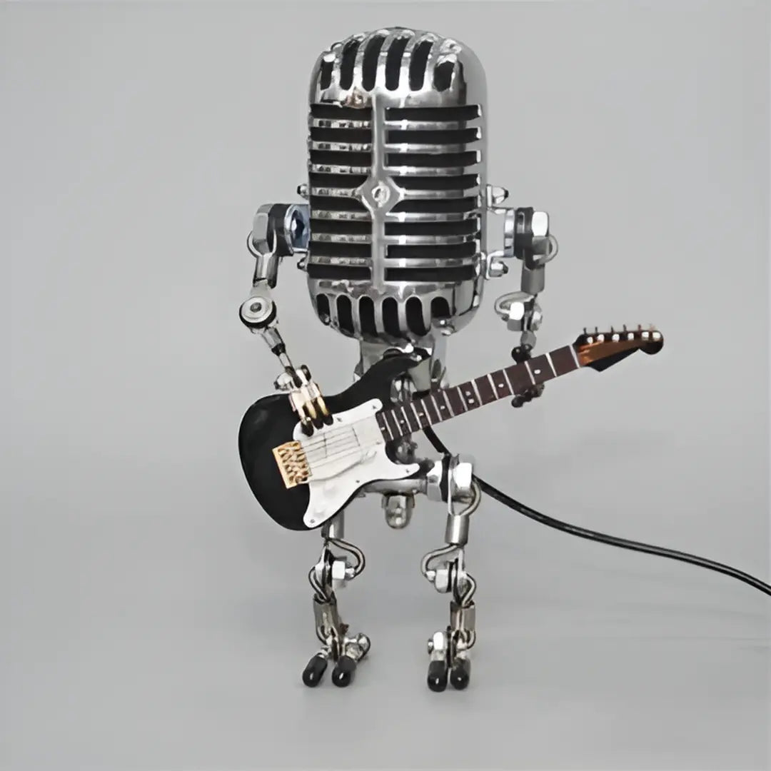Unique Robot Table Lamp with Adjustable LED Light for Living Room and Desk – Stylish Home Decor Accent Lasson Living