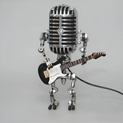 Unique Robot Table Lamp with Adjustable LED Light for Living Room and Desk – Stylish Home Decor Accent Lasson Living