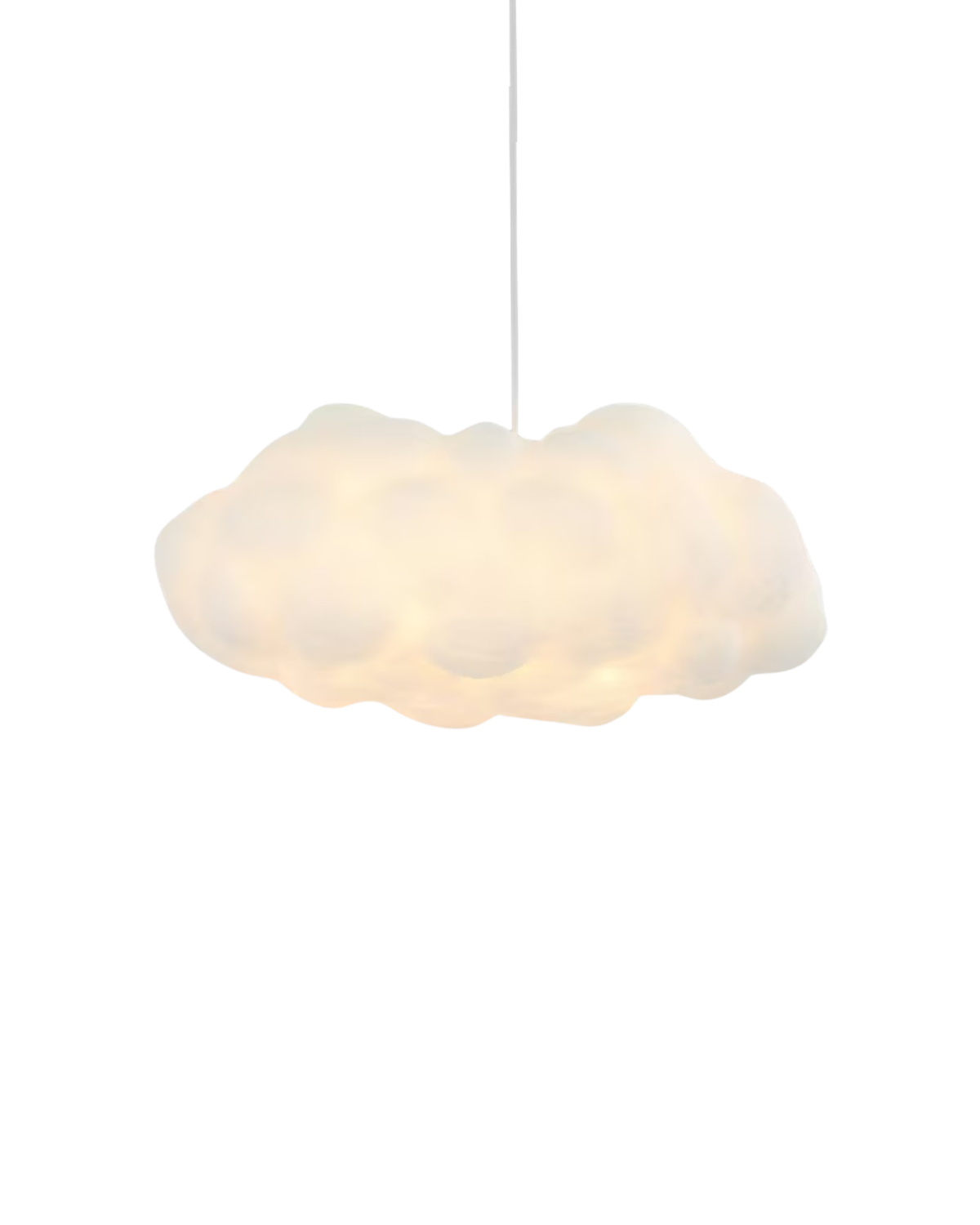 Modern Fibre Cloud Pendant Light 1-Light Lasson Living