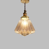 Vintage Copper Glass Globe Pendant Light 1-Light Lasson Living