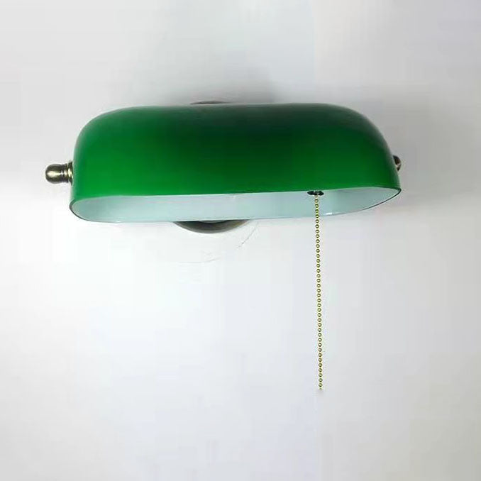 Vintage Glass Half Moon Wall Sconce Lamp 1-Light Lasson Living