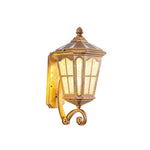 Vintage Solar Glass Lantern Wall Sconce 1-Light Lasson Living