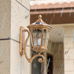 Vintage Solar Glass Lantern Wall Sconce 1-Light Lasson Living