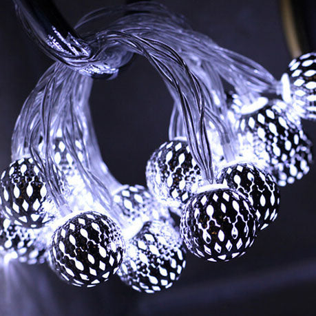 Vintage Solar Globe LED String Lights 10-Light Lasson Living