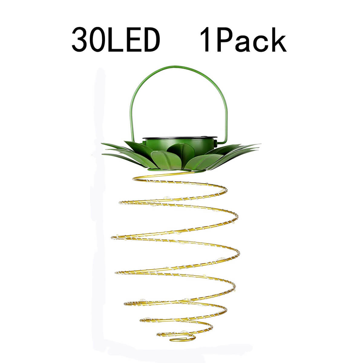 Vintage Solar Pineapple LED Hanging Lantern 1-Light Lasson Living