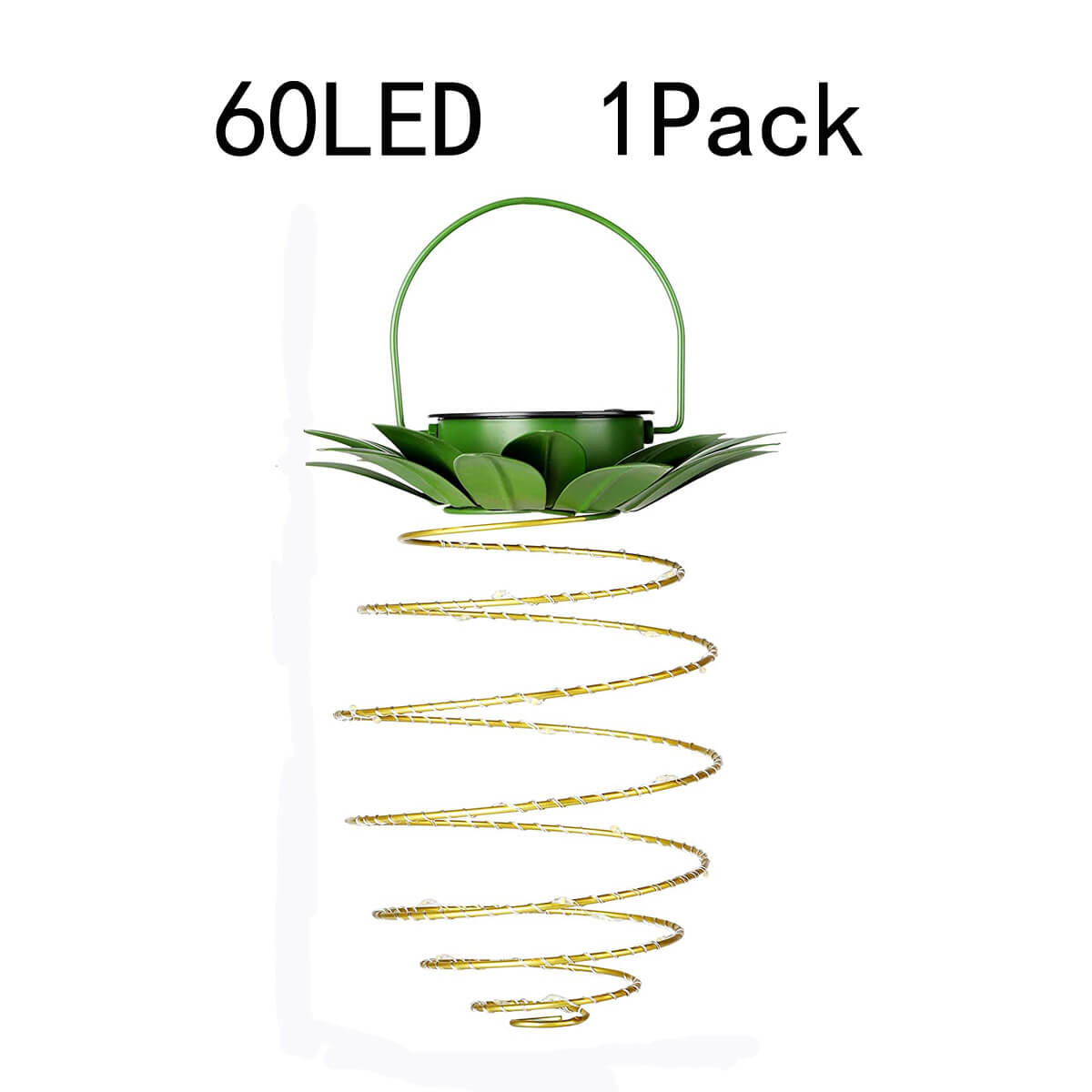 Vintage Solar Pineapple LED Hanging Lantern 1-Light Lasson Living
