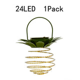 Vintage Solar Pineapple LED Hanging Lantern 1-Light Lasson Living
