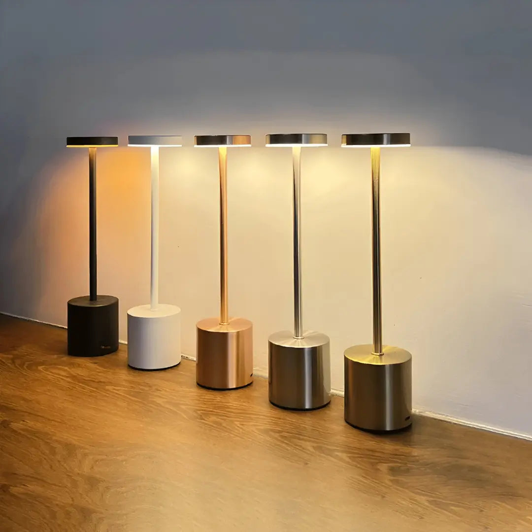 Wireless Retro Table Lamp – Rechargeable Cordless Design with Dimmable LED for Cozy Bedside Ambiance Lasson Living