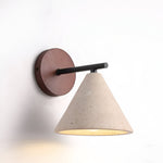 Modern Travertine Cone Wall Sconce LED 1-Light Lasson Living
