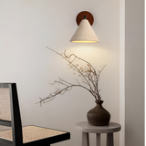 Modern Travertine Cone Wall Sconce LED 1-Light Lasson Living