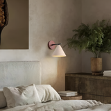 Modern Travertine Cone Wall Sconce LED 1-Light Lasson Living