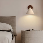 Modern Travertine Cone Wall Sconce LED 1-Light Lasson Living