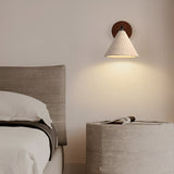 Modern Travertine Cone Wall Sconce LED 1-Light Lasson Living