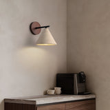 Modern Travertine Cone Wall Sconce LED 1-Light Lasson Living