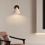 Modern Travertine Cone Wall Sconce LED 1-Light Lasson Living