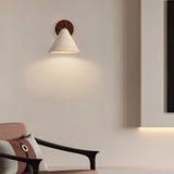 Modern Travertine Cone Wall Sconce LED 1-Light Lasson Living