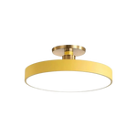 Modern Brass Round LED Ceiling Light 1-Light Lasson Living