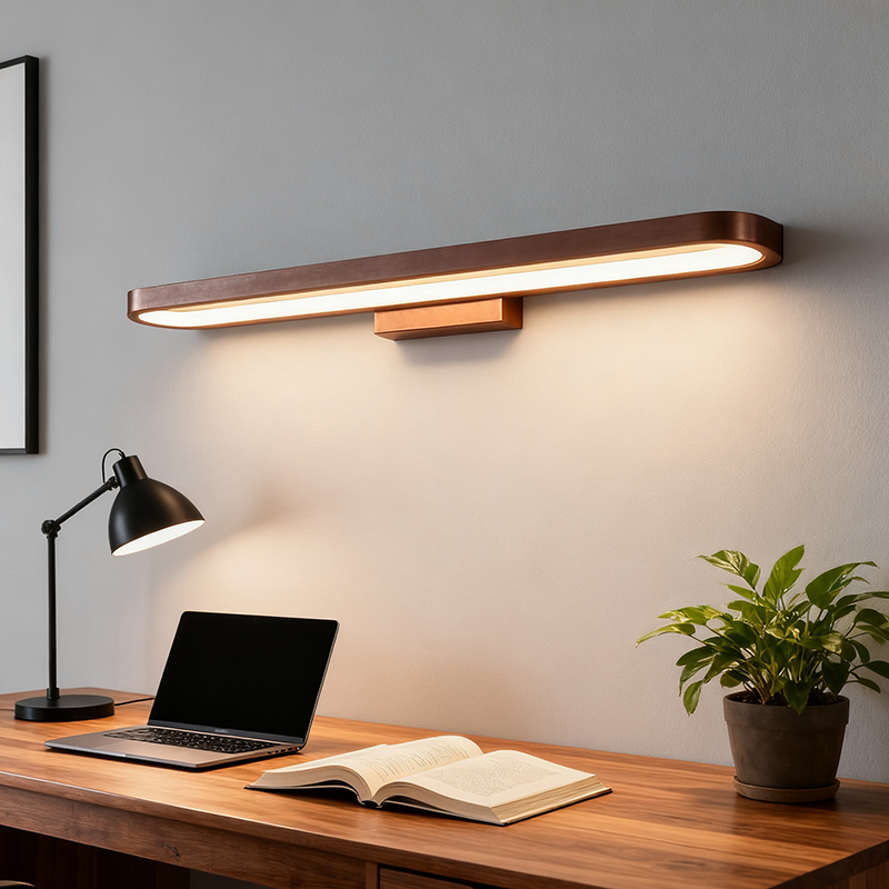 Modern LED Linear Mirror Wall Light | 1-Light Lasson Living