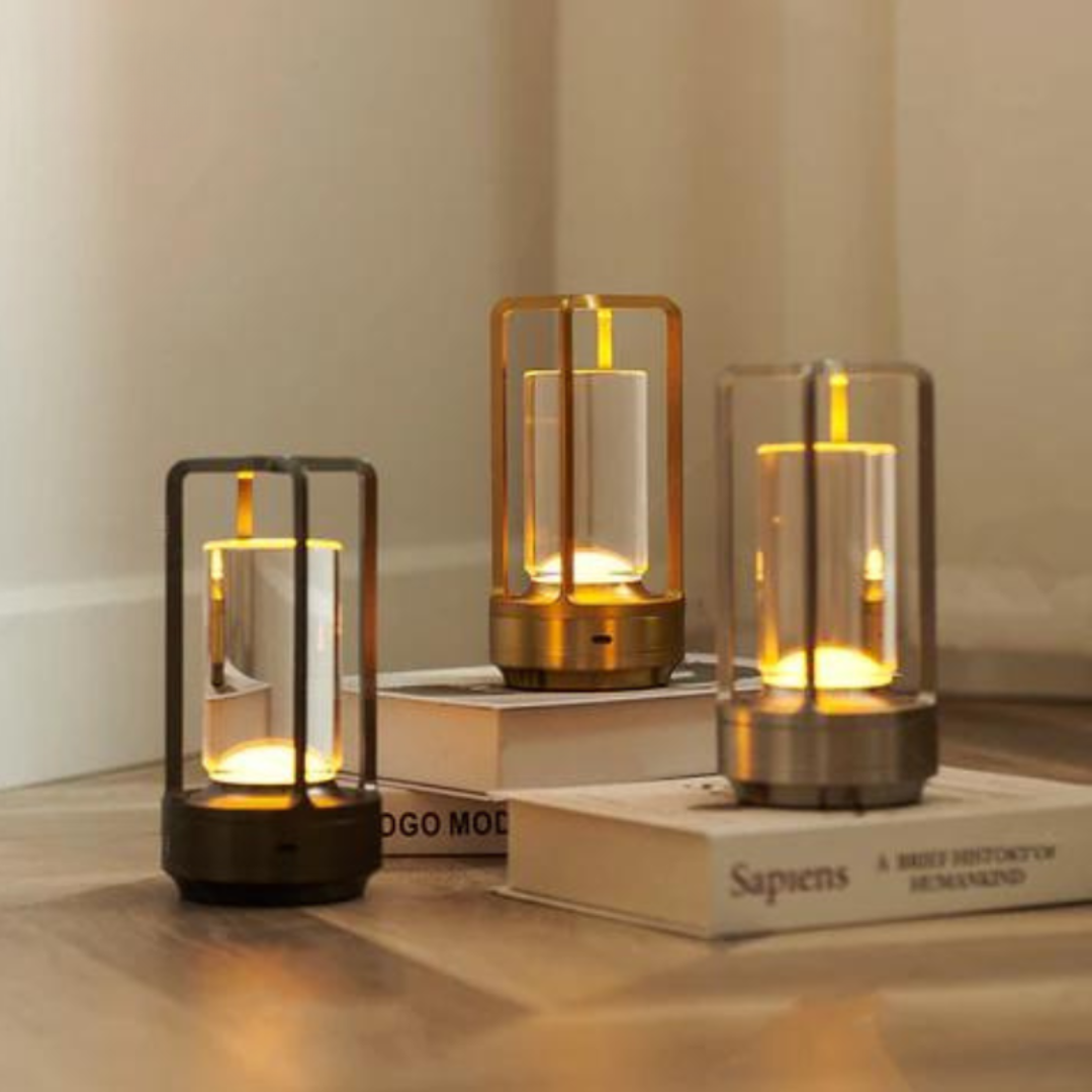 Modern Cylinder LED Wireless Table Lamp 1-Light Lasson Living