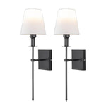 Modern Fabric Wall Sconce 1-Light Lasson Living