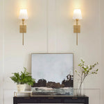 Modern Fabric Wall Sconce 1-Light Lasson Living