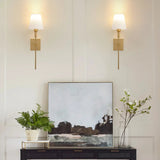 Modern Fabric Wall Sconce 1-Light Lasson Living