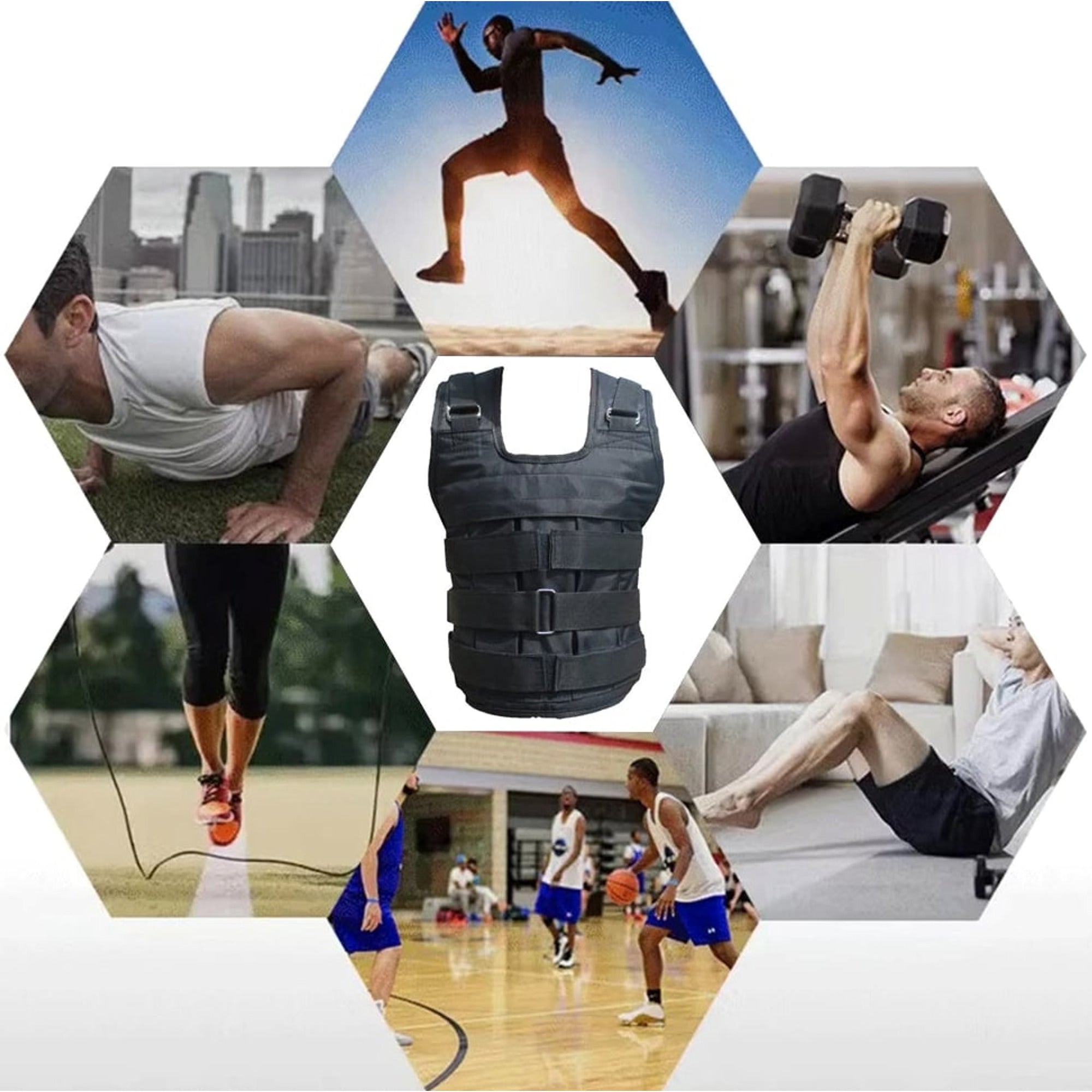 Adjustable Weighted Vest For Walking Running And Strength Training - Image 5