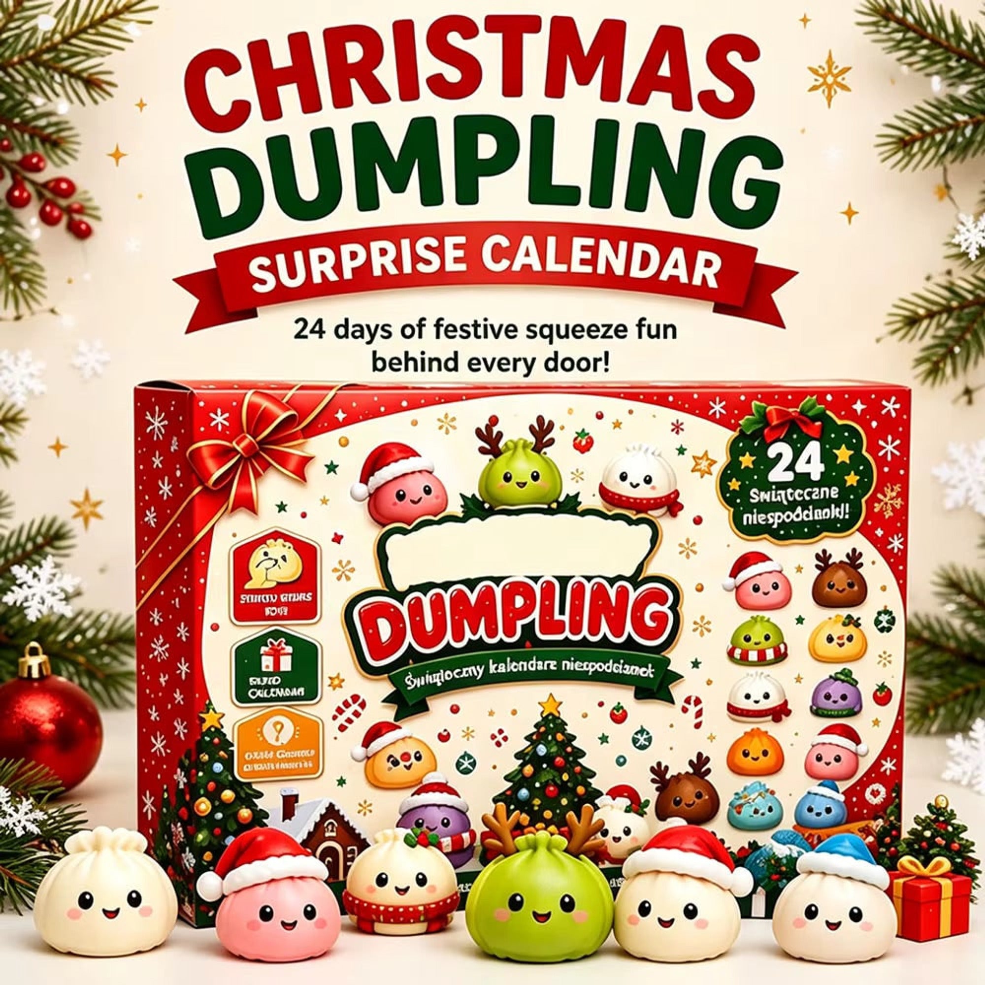 Advent Calendar With 24 Squishy Slow-Rebound Foam Sensory Stress Relief Toys - Image 4
