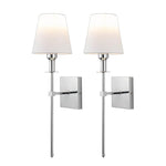 Modern Fabric Wall Sconce 1-Light Lasson Living