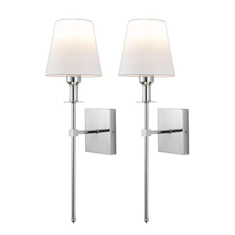Modern Fabric Wall Sconce 1-Light Lasson Living