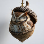 Animal Acorn Ornaments Christmas Tree Decor Figurines Hanging - Image 16