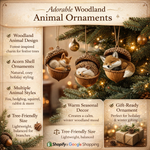 Animal Acorn Ornaments Christmas Tree Decor Figurines Hanging - Image 8