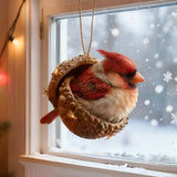Animal Acorn Ornaments Christmas Tree Decor Figurines Hanging - Image 10