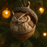 Animal Acorn Ornaments Christmas Tree Decor Figurines Hanging - Image 7