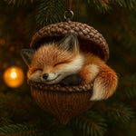 Animal Acorn Ornaments Christmas Tree Decor Figurines Hanging - Image 6